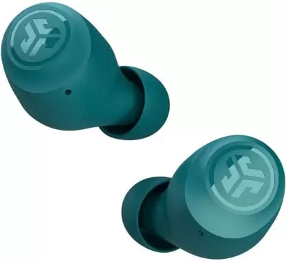 JLab Go Air Pop True Wireless Bluetooth Earbuds + Charging Case Dual Connect Ipx4 Sweat Resistance Bluetooth 5.1 Connection 3 Eq Sound Settings Signature, Balanced, Bass Boost Small/Medium Teal