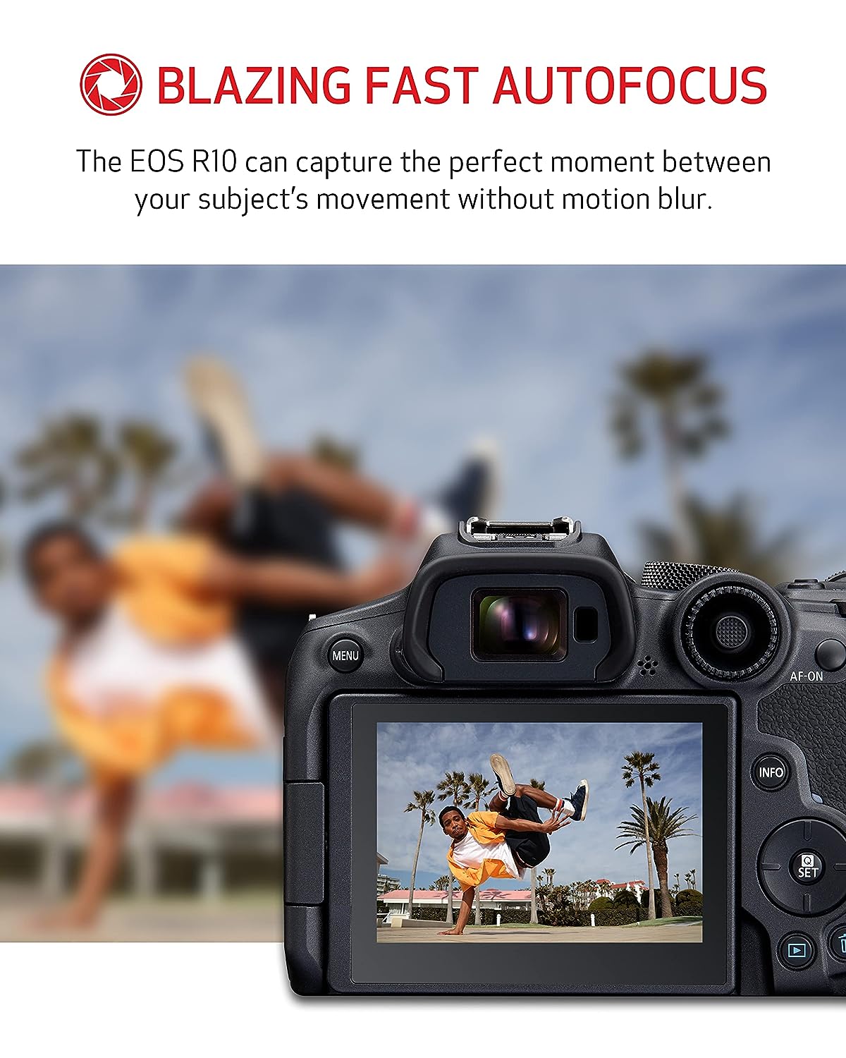 Canon EOS R10 24.2MP Mirrorless Digital Camera with RF-S18-150mm Kit Lens (APS-C Sensor, 23 FPS, Next Gen Auto Focus, Next Level Image Stabilisation, 4K) – Black