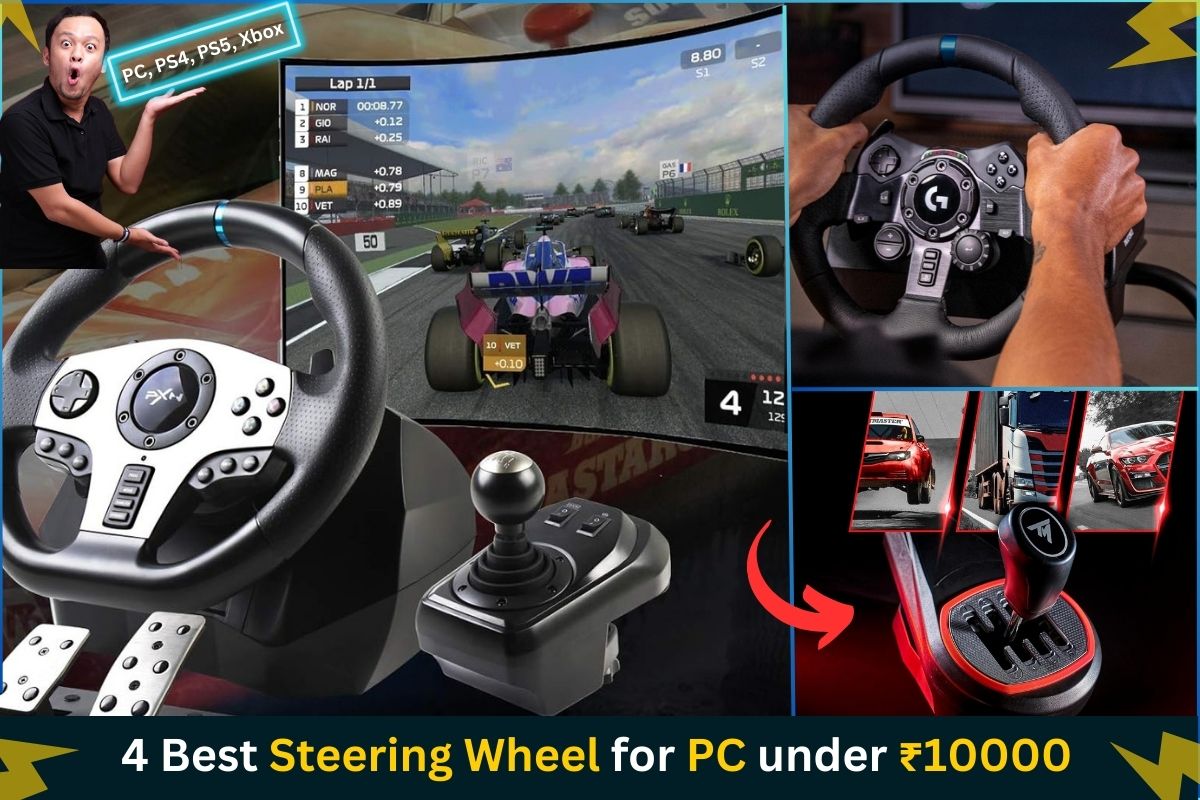 You are currently viewing 4 Best Steering Wheel for PC under 10000 in India – 2024